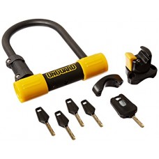 ONGUARD Bulldog Mini DT U-Lock with 4-Feet Cinch Loop Cable (Black  3.55 x 5.52-Inch) - B008K3NSLM